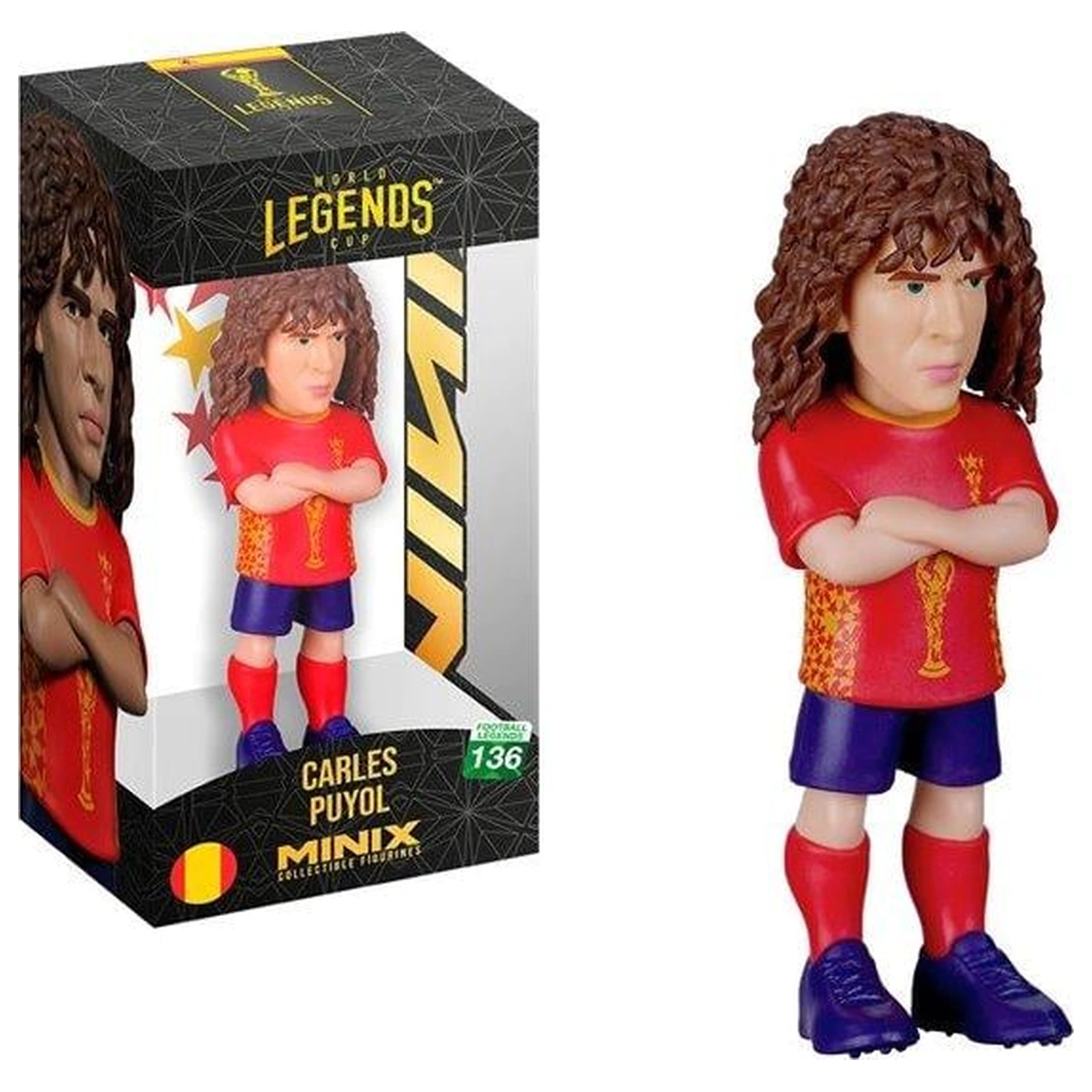 Spain Puyol Figure Minix World Legends Cup 12cm product photo