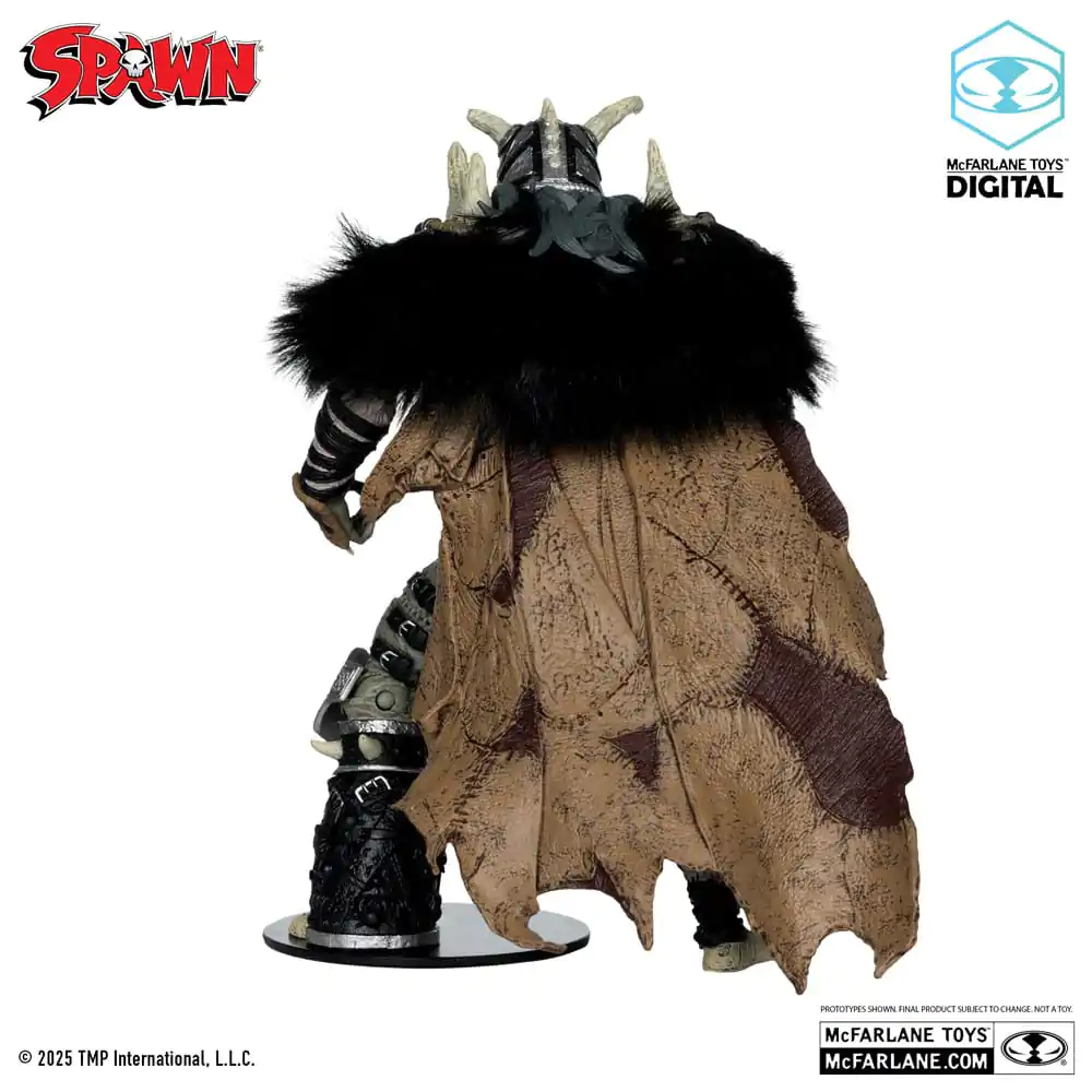 Spawn Action Figure Bloodaxe with Horse (Spawn: The Dark Ages) (McFarlane Toys 30th Anniversary) (Gold Label) 18 cm product photo