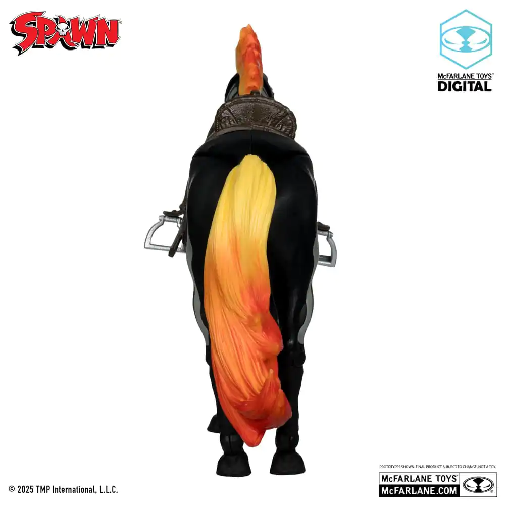 Spawn Action Figure Bloodaxe with Horse (Spawn: The Dark Ages) (McFarlane Toys 30th Anniversary) (Gold Label) 18 cm product photo