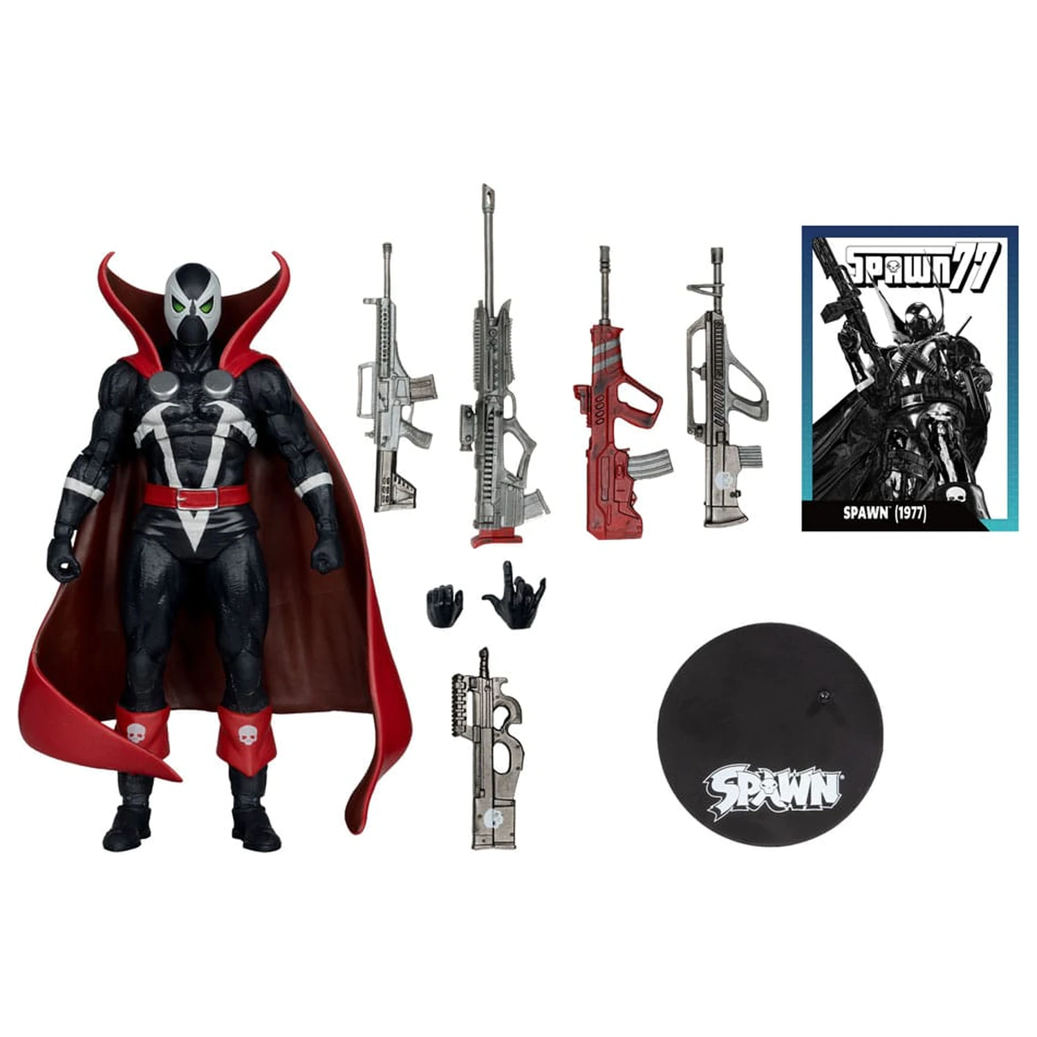 Spawn Page Punchers Action Figure Spawn 1977 Red and Black (Chase) Red Platinum Edition 18 cm  product photo