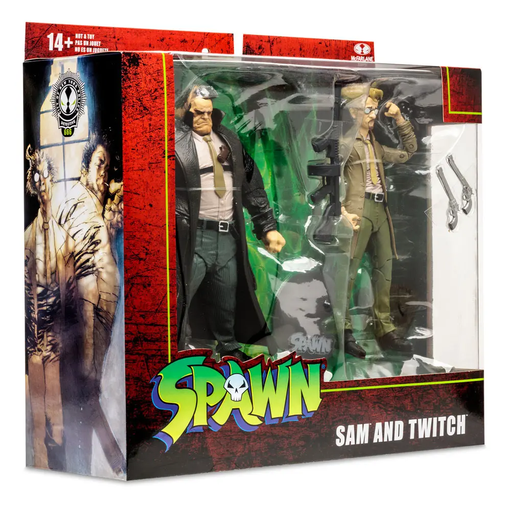 Spawn Action Figure Sam &amp; Twitch Deluxe Set 18 cm product photo