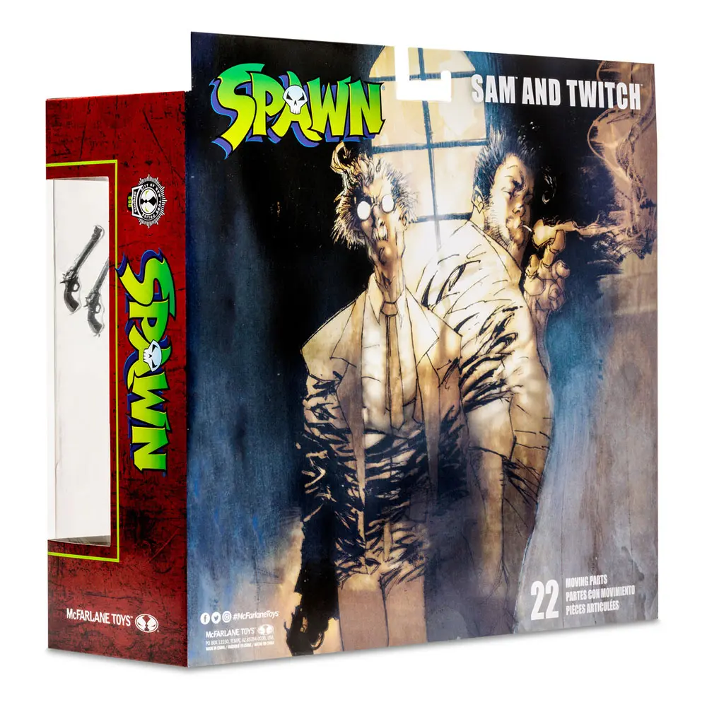 Spawn Action Figure Sam &amp; Twitch Deluxe Set 18 cm product photo