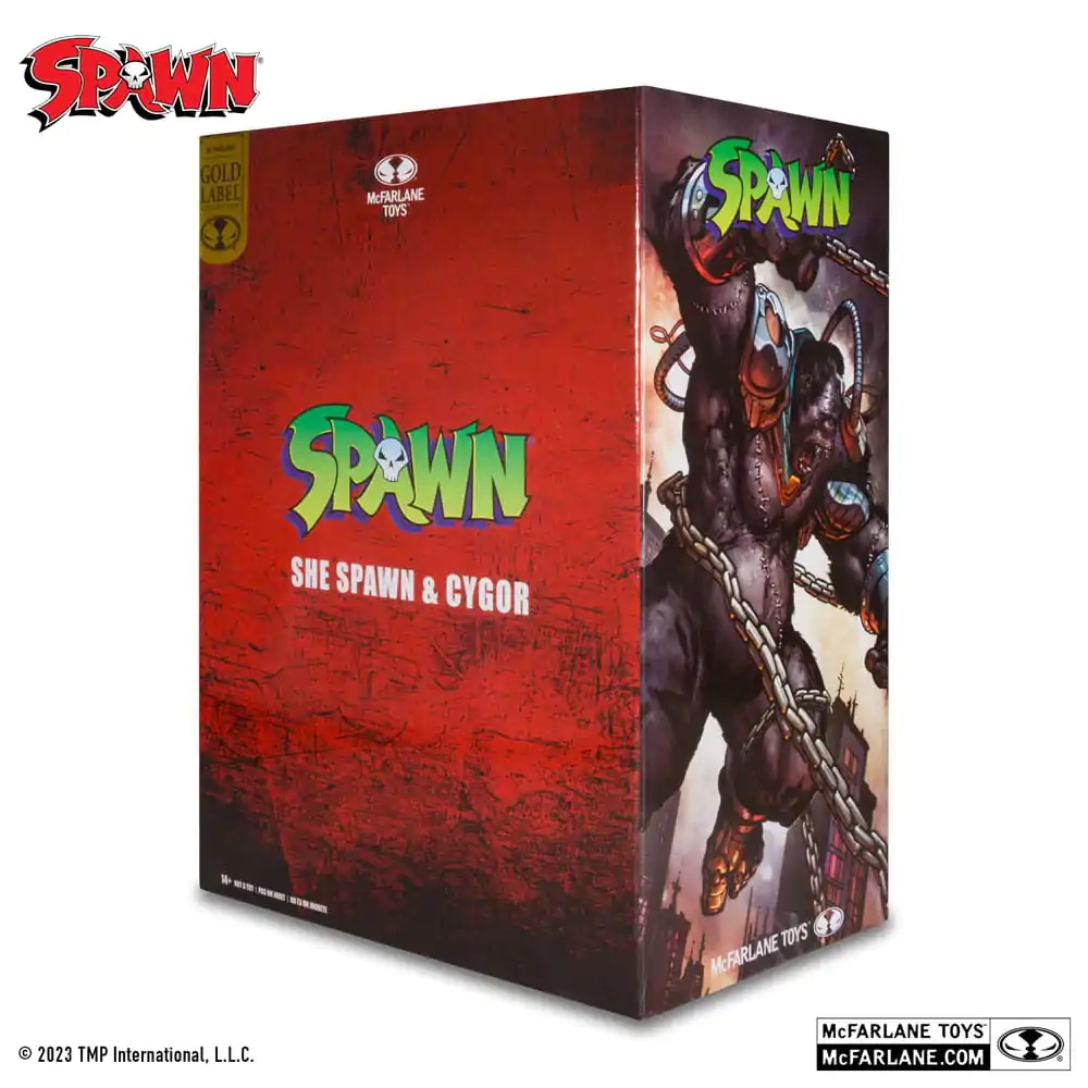 Spawn Action Figures Pack of 2 She Spawn & Cygor (Gold Label) 18 cm termékfotó