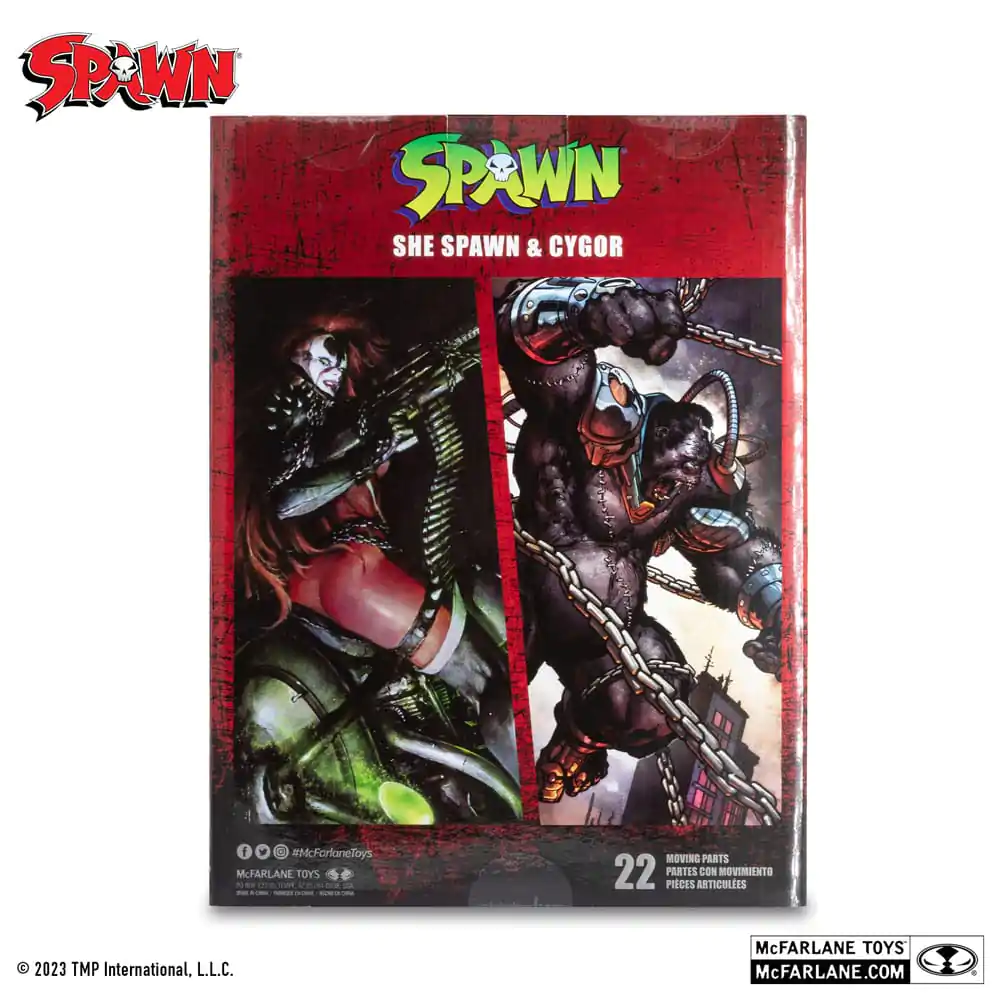 Spawn Action Figures Pack of 2 She Spawn & Cygor (Gold Label) 18 cm termékfotó