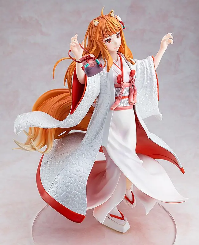 Spice and Wolf PVC Statue 1/7 Wise Wolf Holo Wedding Kimono Ver. 26 cm termékfotó