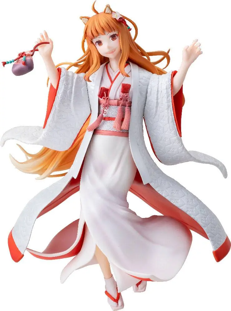 Spice and Wolf PVC Statue 1/7 Wise Wolf Holo Wedding Kimono Ver. 26 cm termékfotó