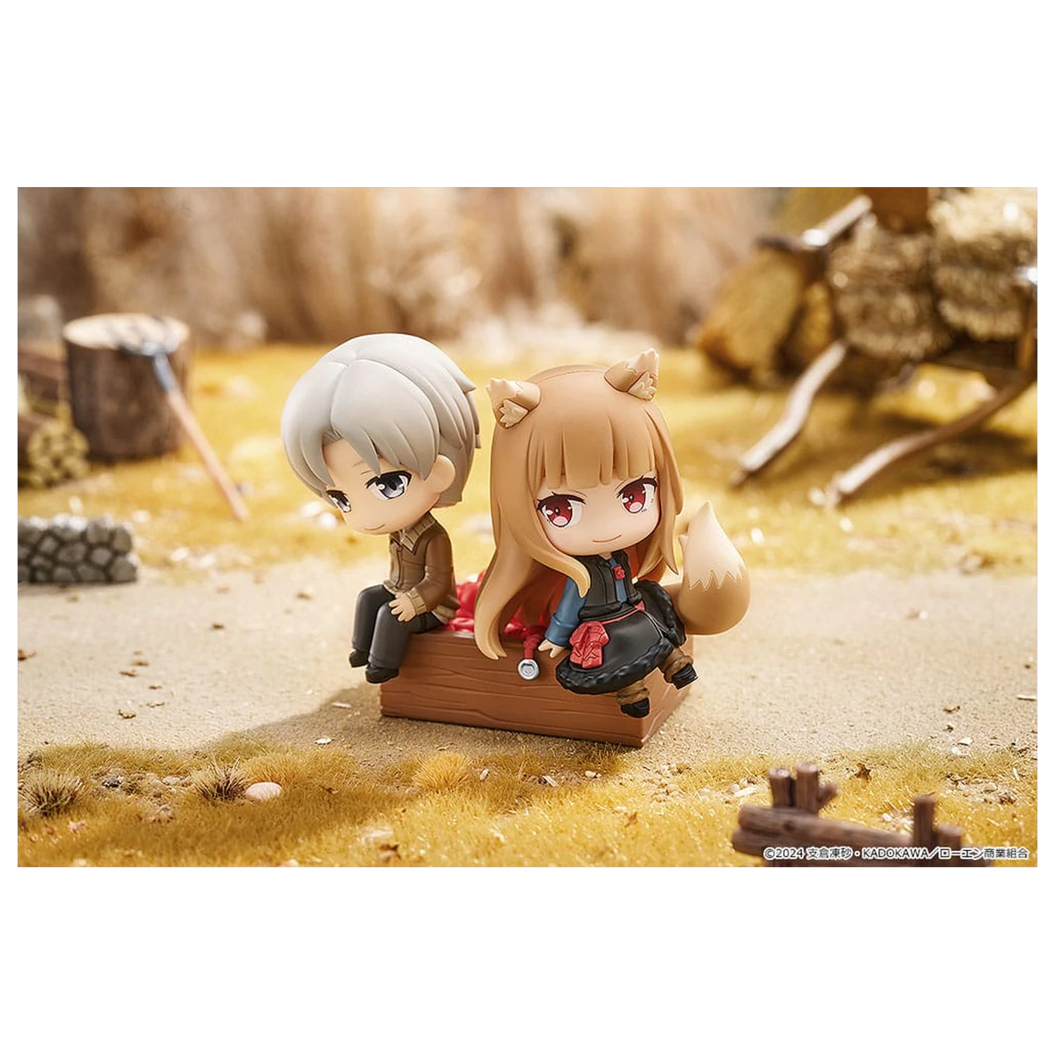 Spice and Wolf: Merchant Meets the Wise Wolf Mini Memory Mini Figure Lawrence & Holo 8 cm product photo