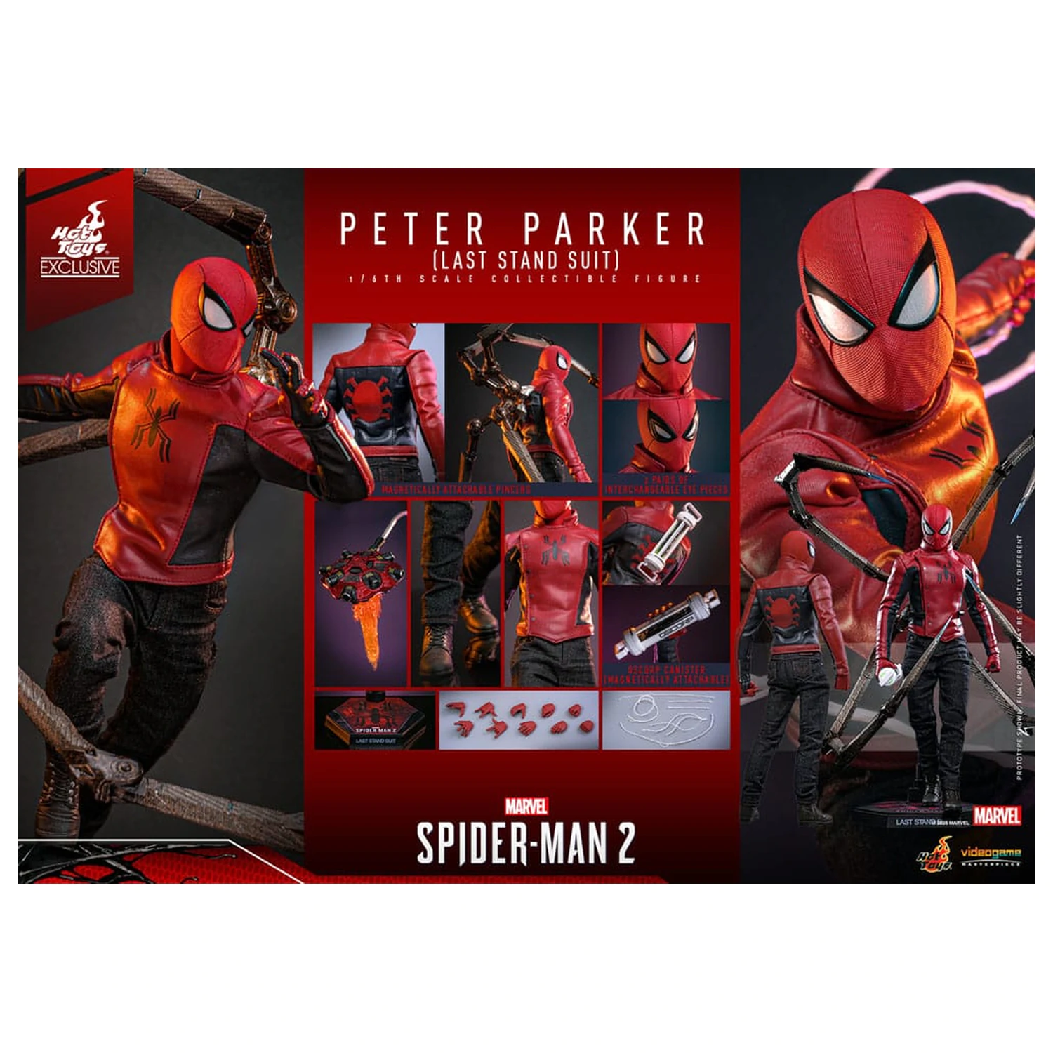 Spider-Man 2 Action Figure 1/6 Peter Parker (Last Stand Suit) Hot Toys Exclusive 30 cm product photo