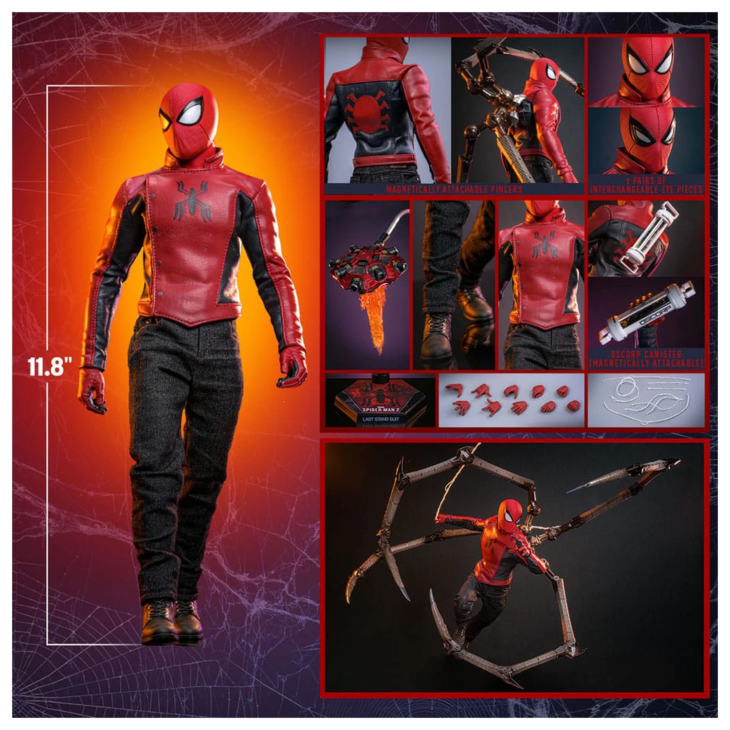 Spider-Man 2 Action Figure 1/6 Peter Parker (Last Stand Suit) Hot Toys Exclusive 30 cm product photo