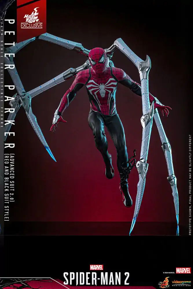 Spider-Man 2 Video Game Masterpiece Action Figure 1/6 Peter Parker (Advanced Suit 2.0) (Red and Black Suit Style) 30 cm product photo