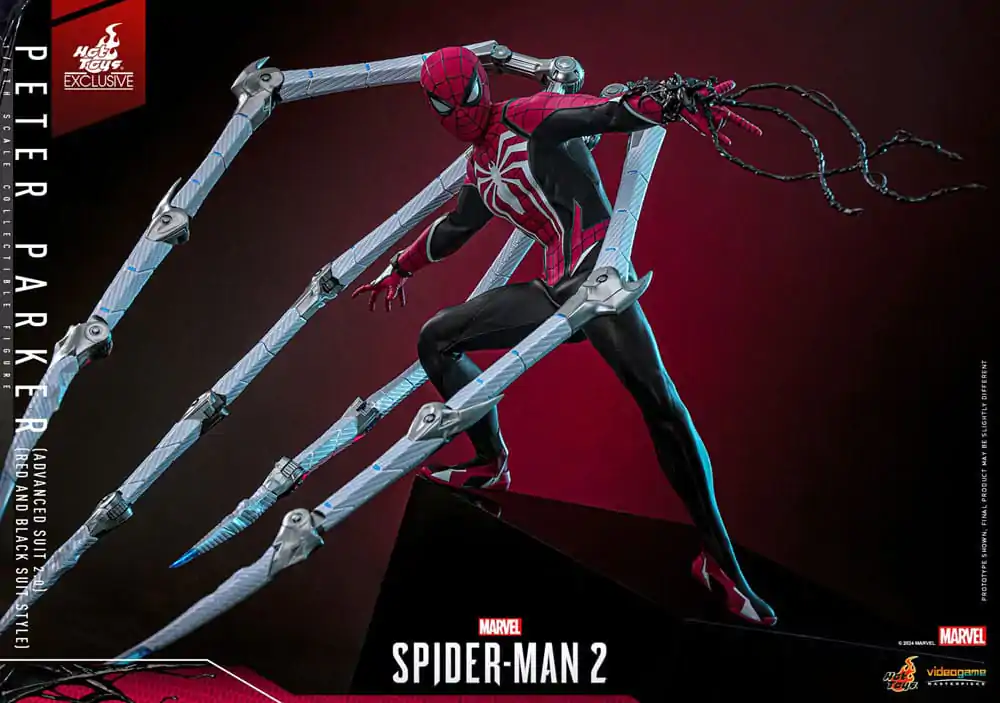 Spider-Man 2 Video Game Masterpiece Action Figure 1/6 Peter Parker (Advanced Suit 2.0) (Red and Black Suit Style) 30 cm product photo