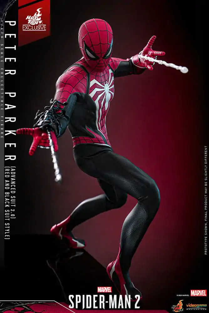 Spider-Man 2 Video Game Masterpiece Action Figure 1/6 Peter Parker (Advanced Suit 2.0) (Red and Black Suit Style) 30 cm product photo
