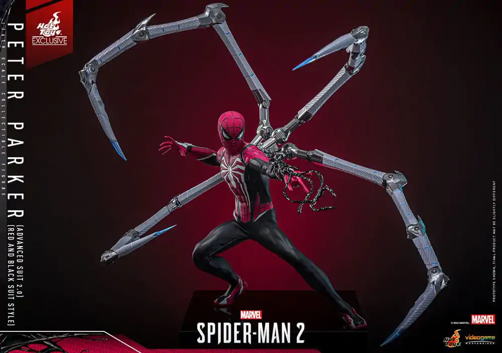 Spider-Man 2 Video Game Masterpiece Action Figure 1/6 Peter Parker (Advanced Suit 2.0) (Red and Black Suit Style) 30 cm product photo
