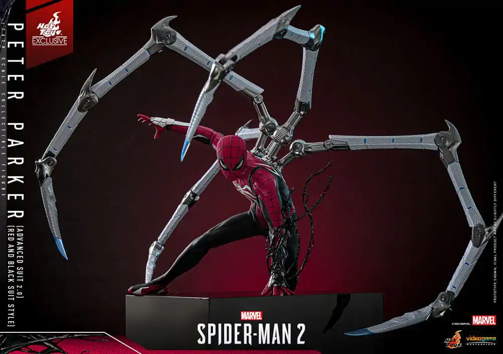 Spider-Man 2 Video Game Masterpiece Action Figure 1/6 Peter Parker (Advanced Suit 2.0) (Red and Black Suit Style) 30 cm product photo