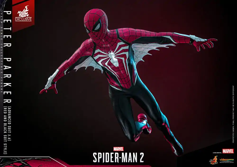 Spider-Man 2 Video Game Masterpiece Action Figure 1/6 Peter Parker (Advanced Suit 2.0) (Red and Black Suit Style) 30 cm product photo