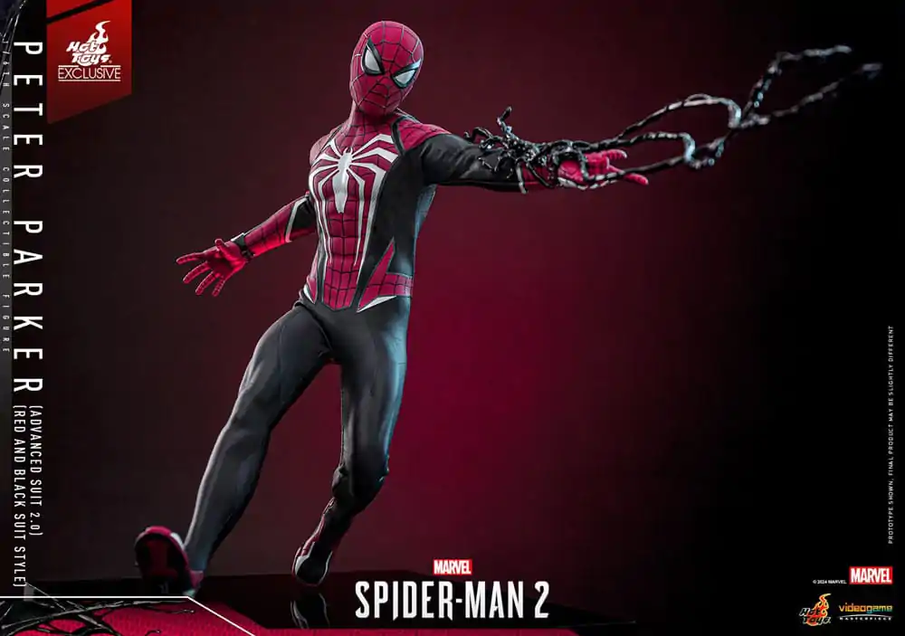 Spider-Man 2 Video Game Masterpiece Action Figure 1/6 Peter Parker (Advanced Suit 2.0) (Red and Black Suit Style) 30 cm product photo