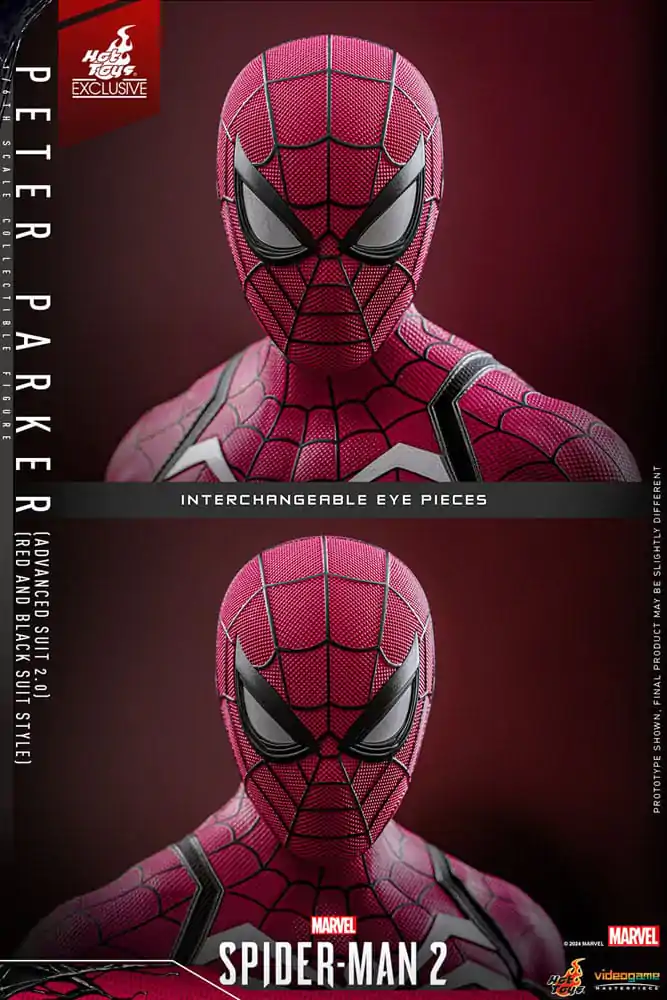 Spider-Man 2 Video Game Masterpiece Action Figure 1/6 Peter Parker (Advanced Suit 2.0) (Red and Black Suit Style) 30 cm product photo