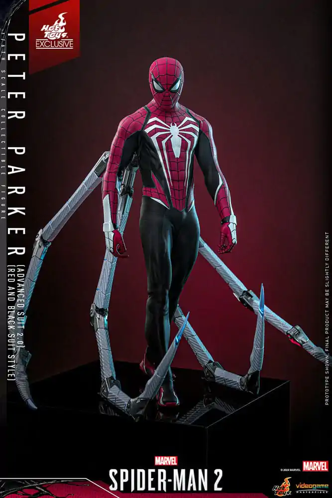 Spider-Man 2 Video Game Masterpiece Action Figure 1/6 Peter Parker (Advanced Suit 2.0) (Red and Black Suit Style) 30 cm product photo