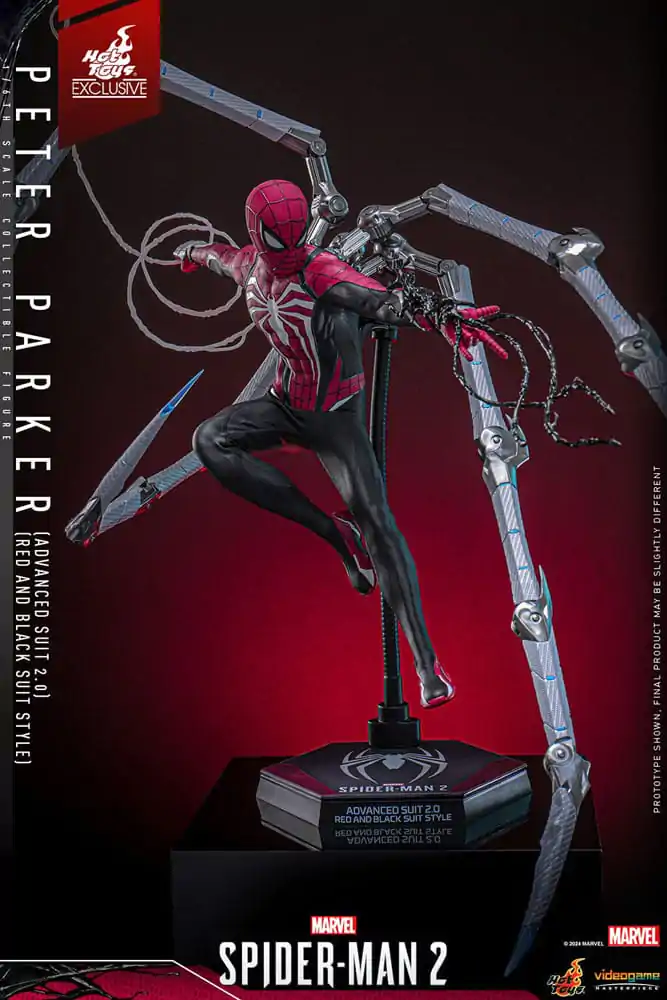 Spider-Man 2 Video Game Masterpiece Action Figure 1/6 Peter Parker (Advanced Suit 2.0) (Red and Black Suit Style) 30 cm product photo