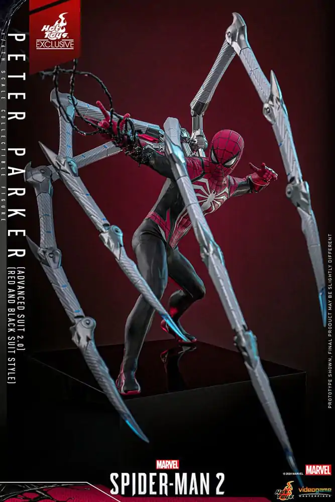 Spider-Man 2 Video Game Masterpiece Action Figure 1/6 Peter Parker (Advanced Suit 2.0) (Red and Black Suit Style) 30 cm product photo