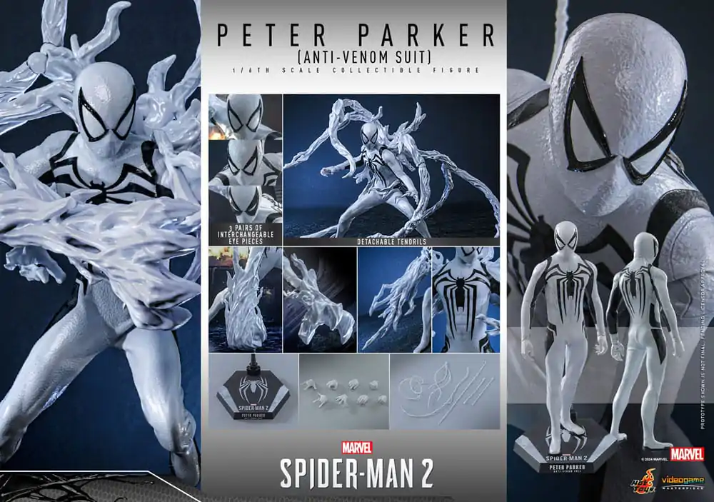 Spider-Man 2 Video Game Masterpiece Action Figure 1/6 Peter Parker (Anti-Venom Suit) 30 cm product photo