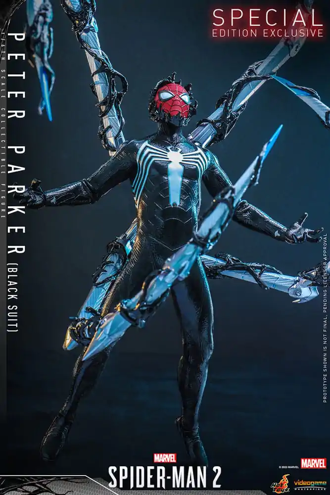 Spider-Man 2 Video Game Masterpiece Action Figure 1/6 Peter Parker (Black Suit) 30 cm product photo