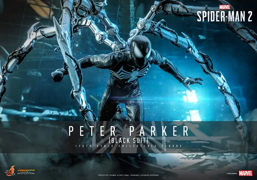 Spider-Man 2 Video Game Masterpiece Action Figure 1/6 Peter Parker (Black Suit) 30 cm product photo