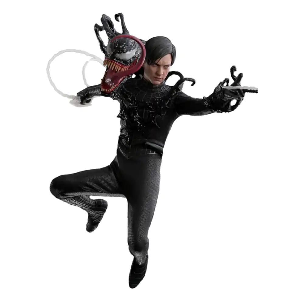 Spider-Man 3 Movie Masterpiece Action Figure 1/6 Spider-Man (Black Suit) 30 cm product photo