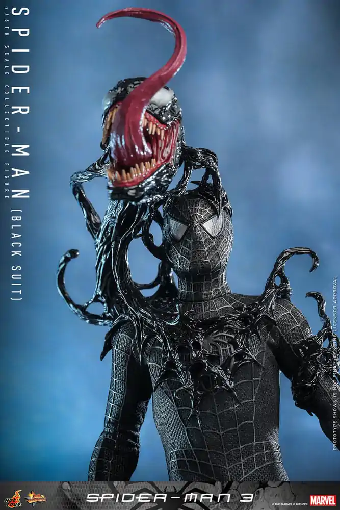 Spider-Man 3 Movie Masterpiece Action Figure 1/6 Spider-Man (Black Suit) 30 cm product photo