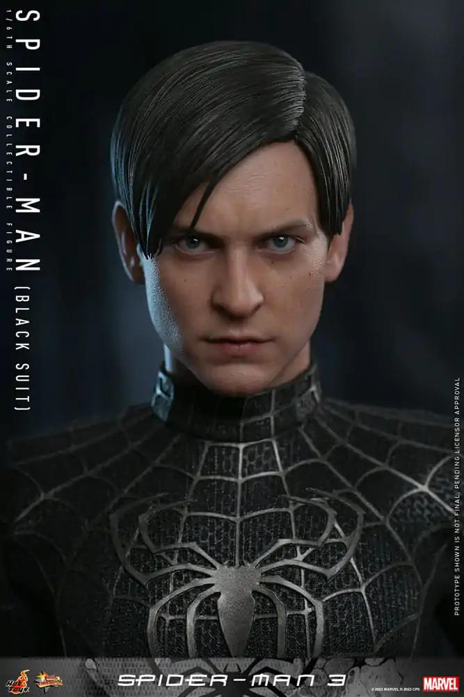 Spider-Man 3 Movie Masterpiece Action Figure 1/6 Spider-Man (Black Suit) 30 cm product photo