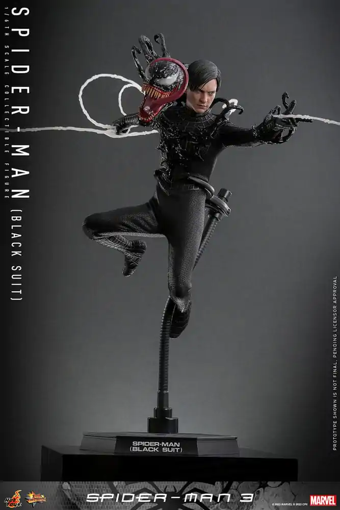 Spider-Man 3 Movie Masterpiece Action Figure 1/6 Spider-Man (Black Suit) 30 cm product photo