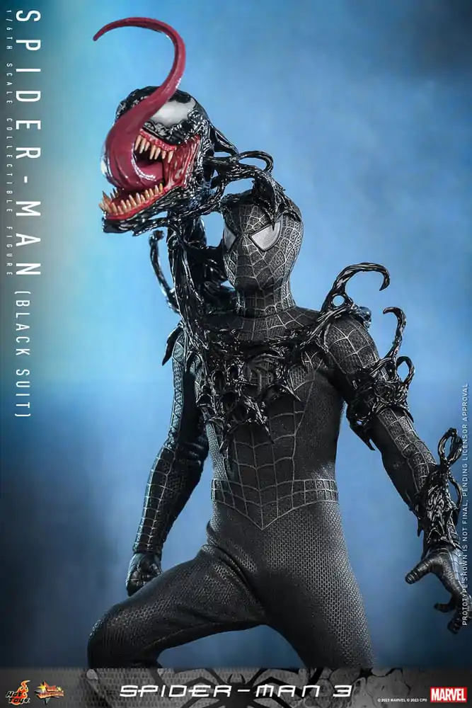 Spider-Man 3 Movie Masterpiece Action Figure 1/6 Spider-Man (Black Suit) 30 cm product photo