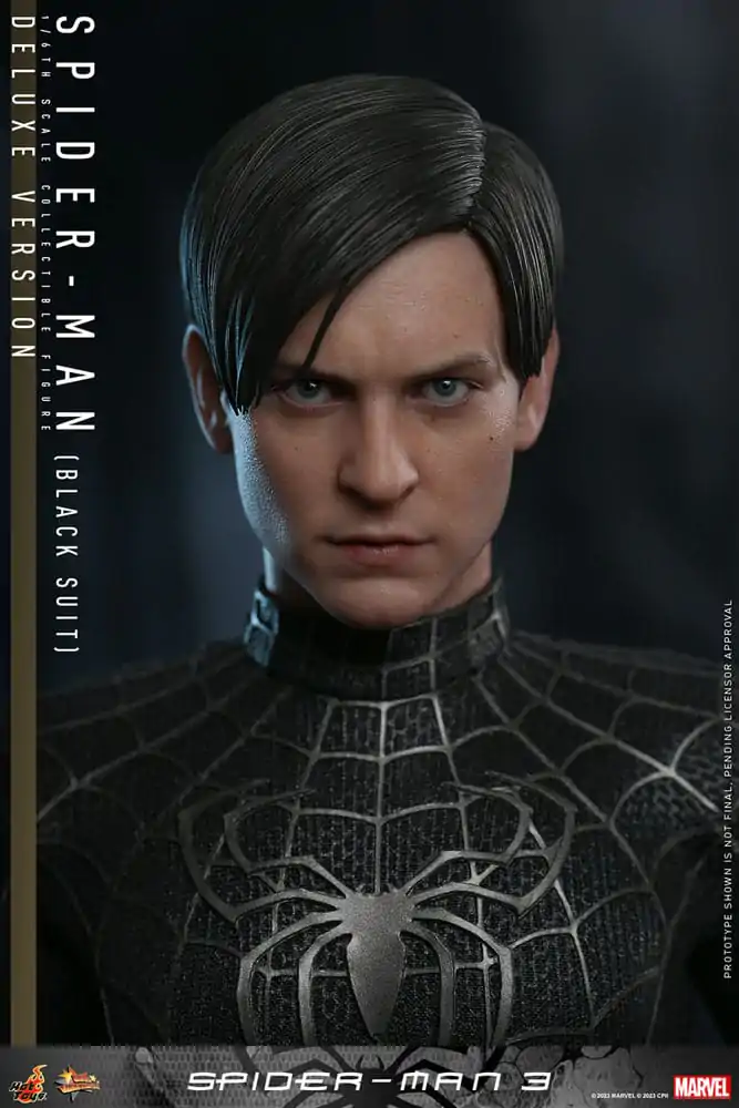 Spider-Man 3 Movie Masterpiece Action Figure 1/6 Spider-Man (Black Suit) (Deluxe Version) 30 cm product photo