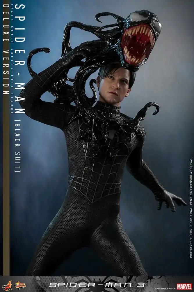 Spider-Man 3 Movie Masterpiece Action Figure 1/6 Spider-Man (Black Suit) (Deluxe Version) 30 cm product photo
