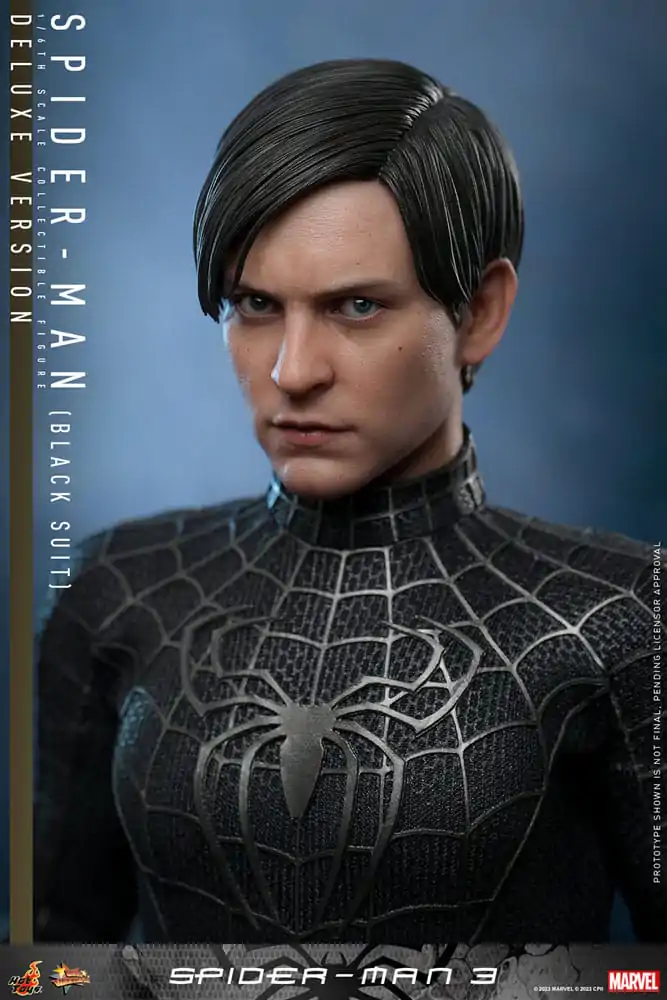 Spider-Man 3 Movie Masterpiece Action Figure 1/6 Spider-Man (Black Suit) (Deluxe Version) 30 cm product photo