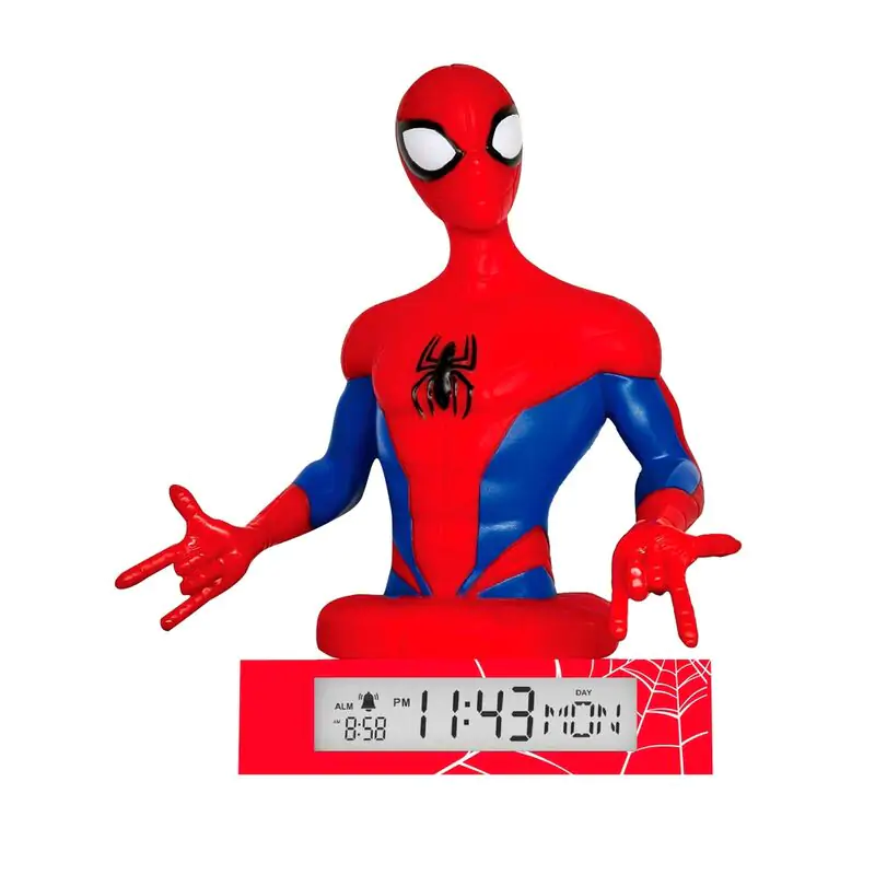 Marvel Spiderman 3D lamp with alarm clock termékfotó