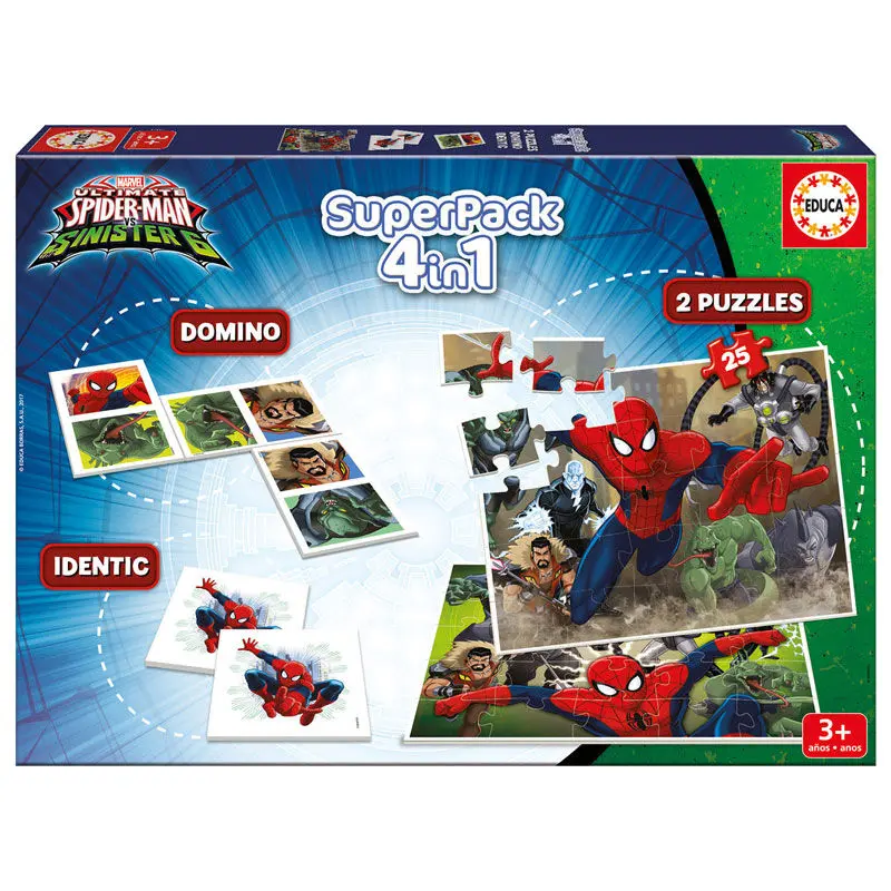 Marvel Spiderman super pack 4 in 1 product photo