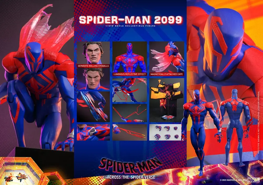 Spider-Man: Across the Spider-Verse Movie Masterpiece Action Figure 1/6 Spider-Man 2099 33 cm product photo