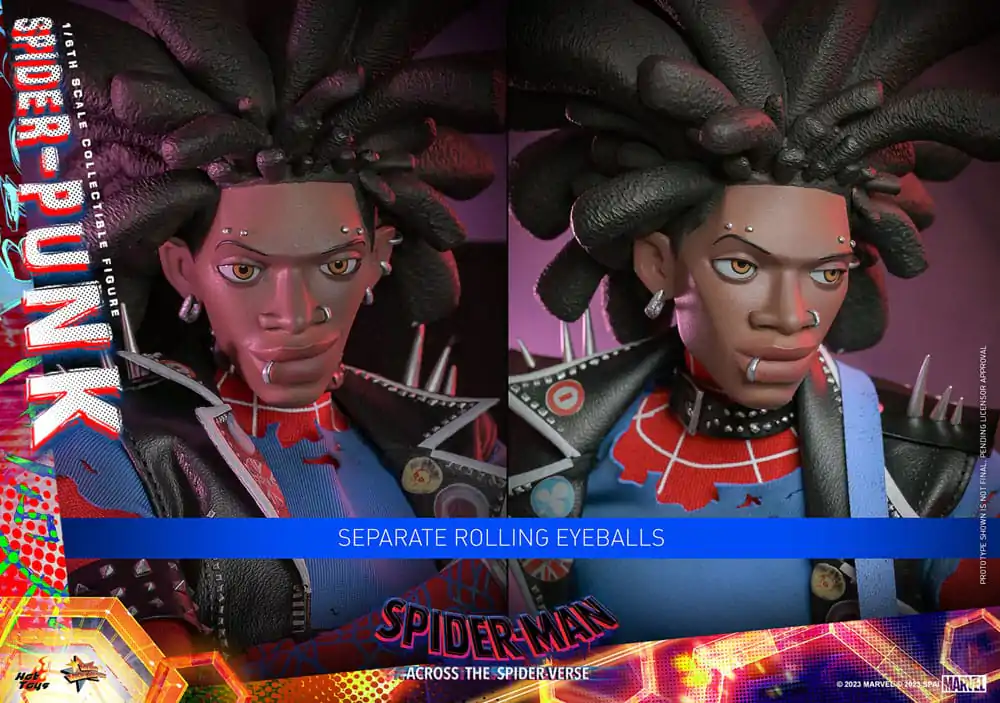 Spider-Man: Across the Spider-Verse Movie Masterpiece Action Figure 1/6 Spider-Punk 32 cm product photo