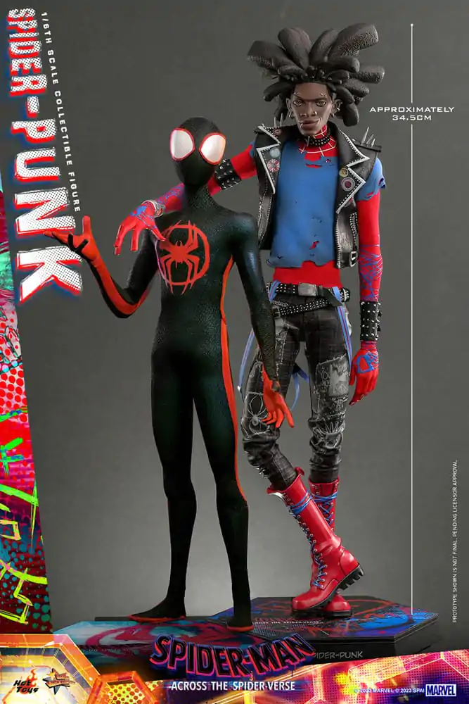Spider-Man: Across the Spider-Verse Movie Masterpiece Action Figure 1/6 Spider-Punk 32 cm product photo