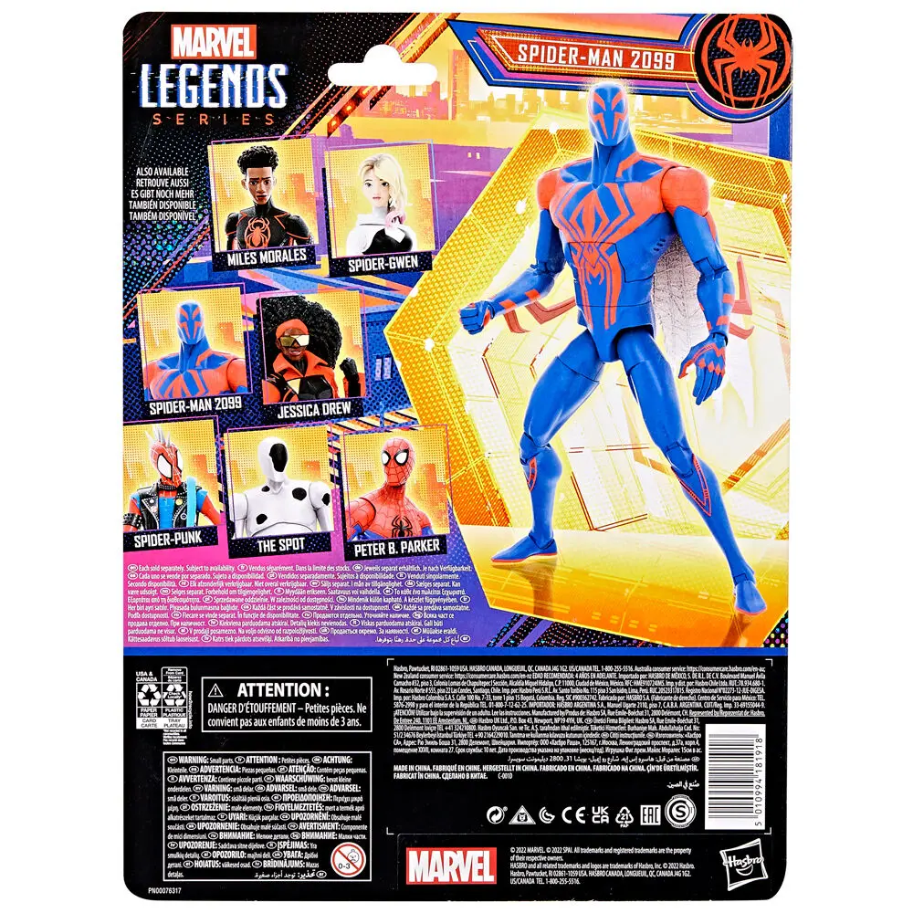Spider-Man: Across the Spider-Verse Marvel Legends Action Figure Spider-Man 2099 15 cm product photo