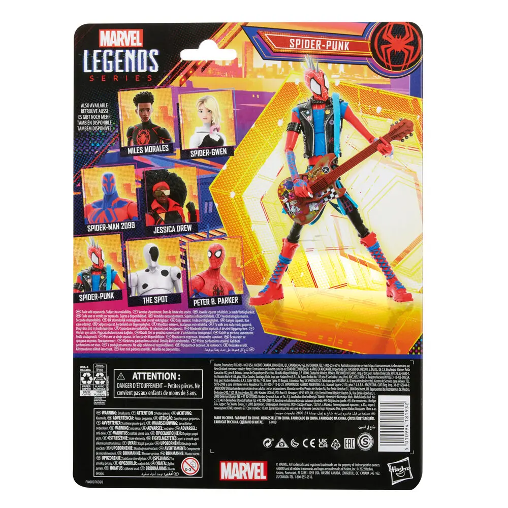 Spider-Man: Across the Spider-Verse Marvel Legends Action Figure Spider-Punk 15 cm product photo
