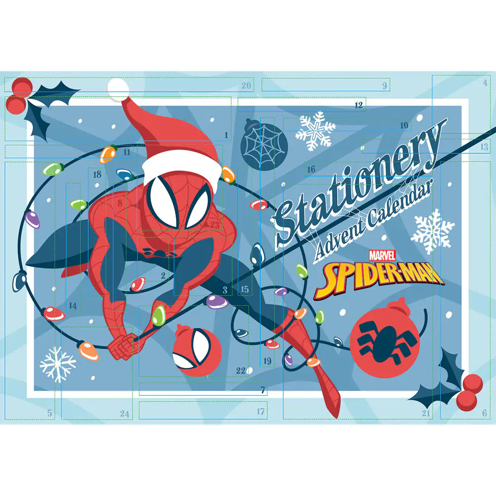 Marvel Spiderman advent calendar product photo