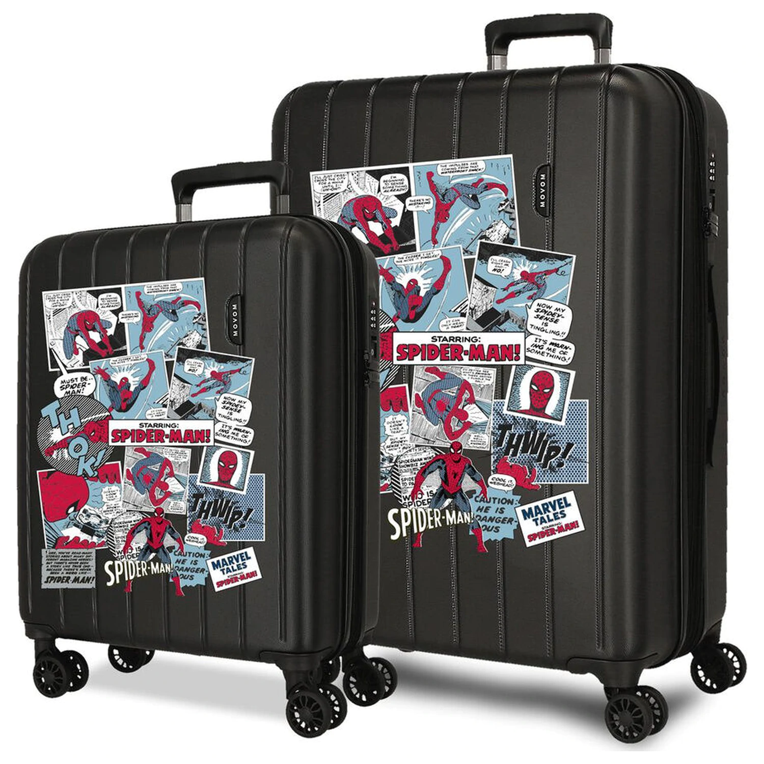 Marvel Spiderman Comic ABS trolley suitcase set 55/65cm product photo