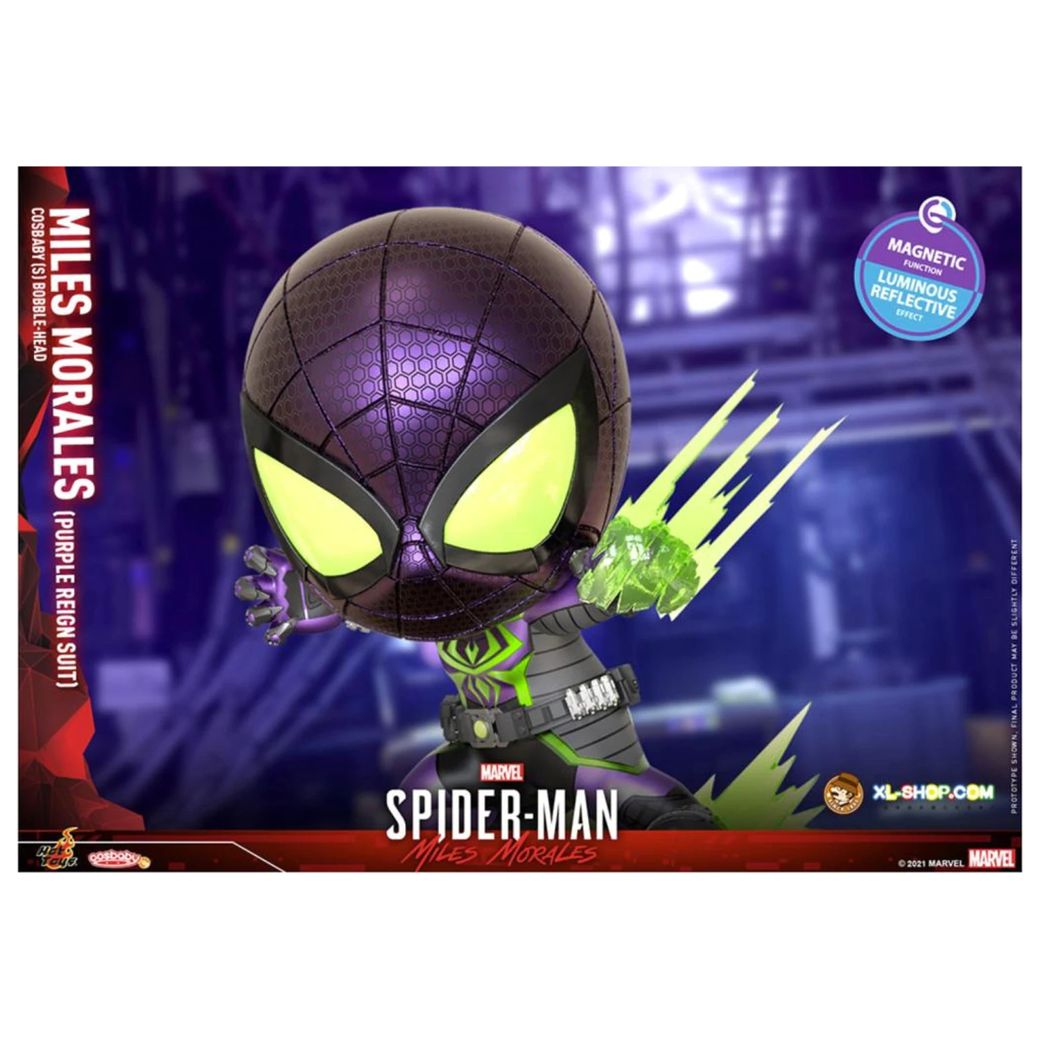 Spider-Man Cosbaby Wave 5 Miles Morales Purple Reign Suit product photo