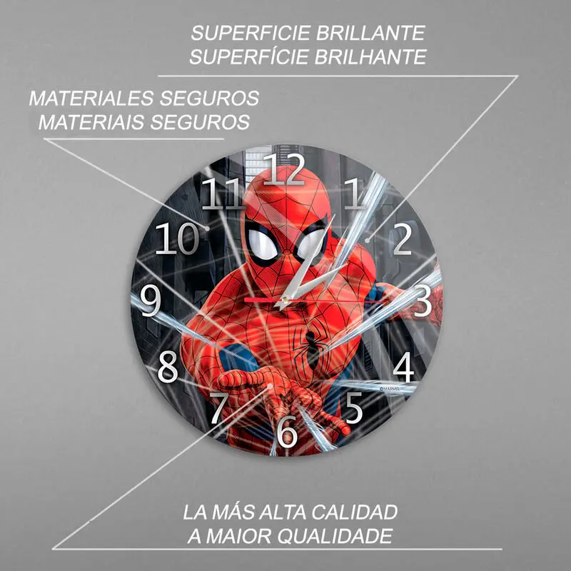 Marvel Spiderman wall clock termékfotó