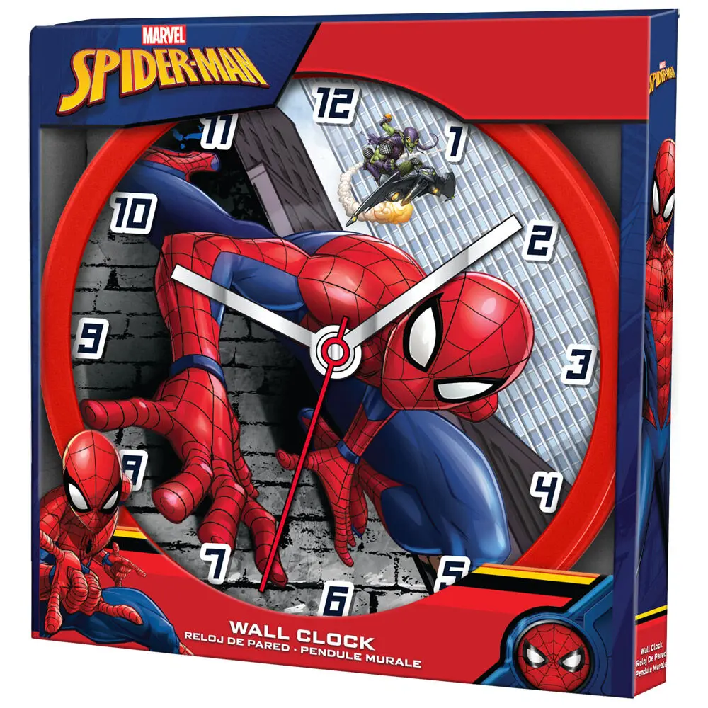 Marvel Spiderman wall clock termékfotó