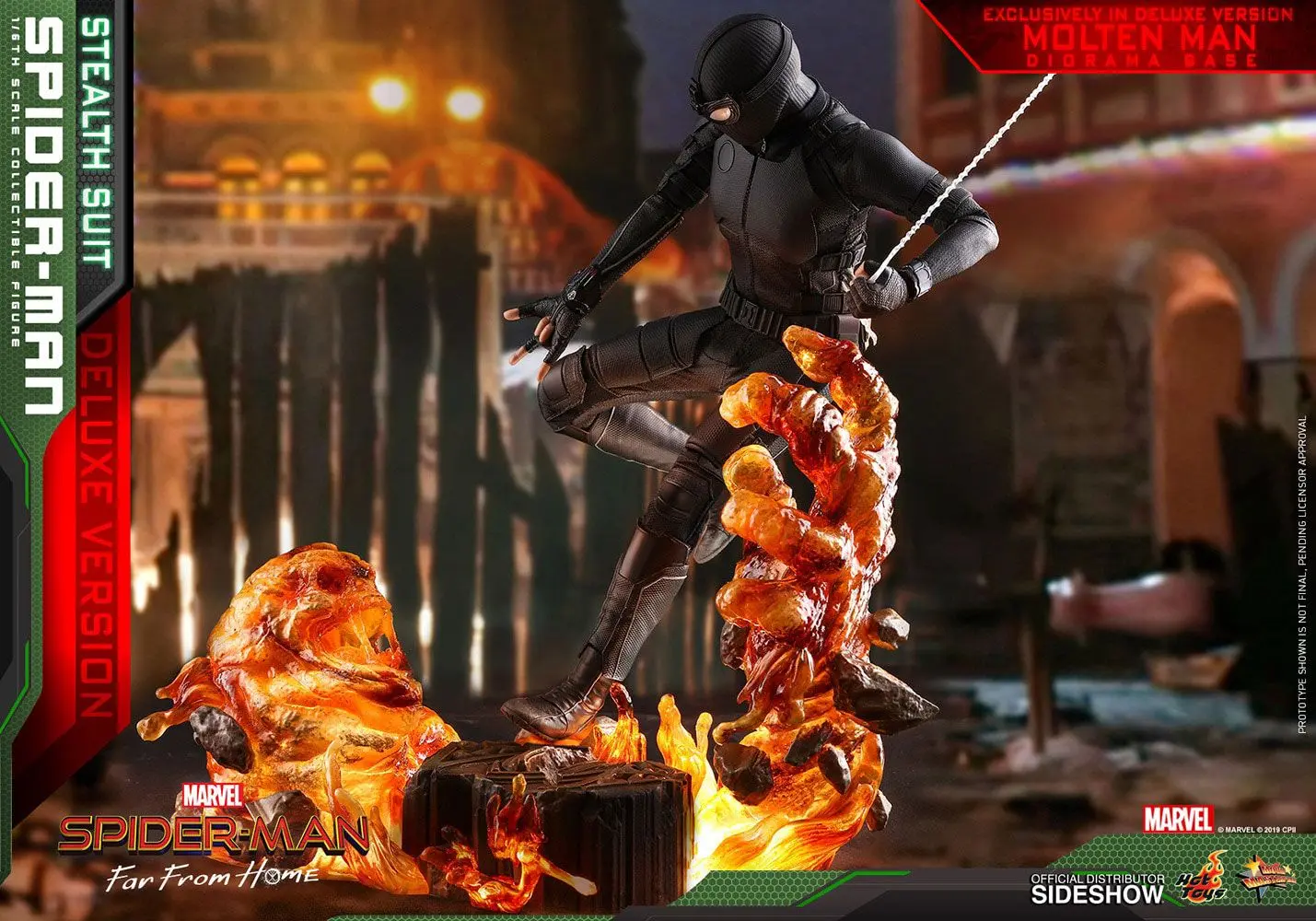 Spider-Man: Far From Home MM Action Figure 1/6 Spider-Man (Stealth Suit) Deluxe Version 29 cm product photo