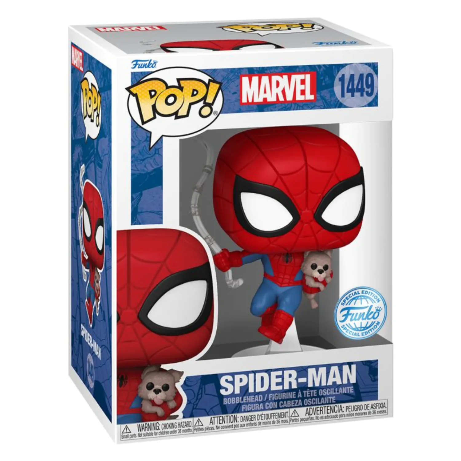 Spider-Man Funko POP&Buddy! Movies Vinyl Figures Spidey w/Sandwich(Dog) 9 cm product photo