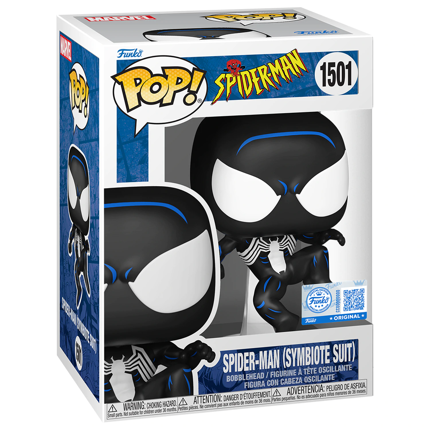 Spider-Man Funko POP! Marvel Vinyl Figure Black Suit Spidey 9 cm product photo